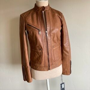 NWT Bernardo Leather Jacket